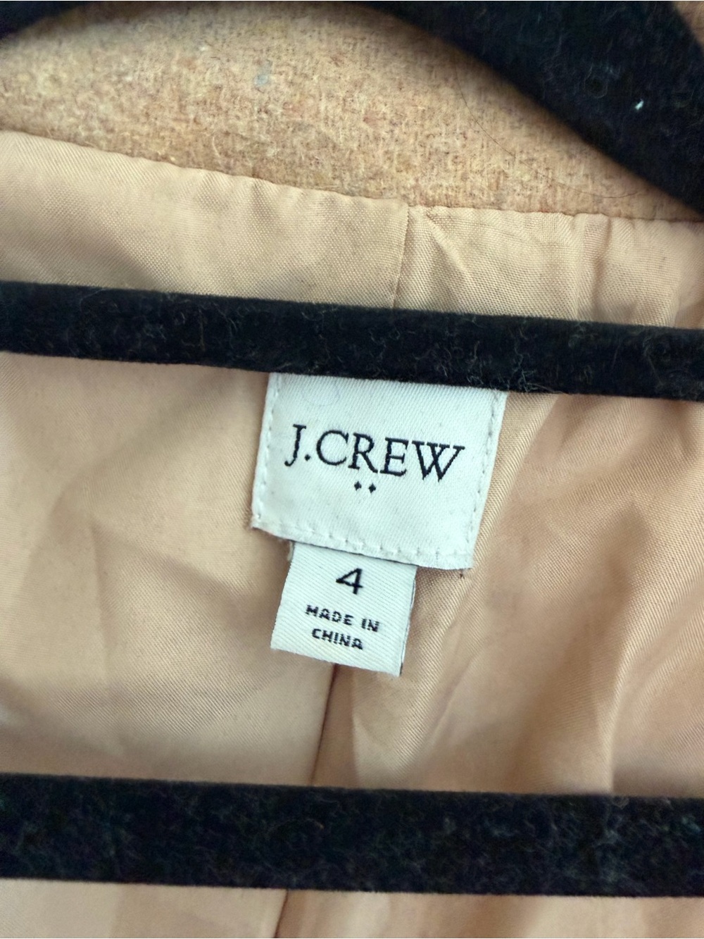 J. Crew Camel Wool-Blend Funnel Collar Coat - Picture 3 of 3